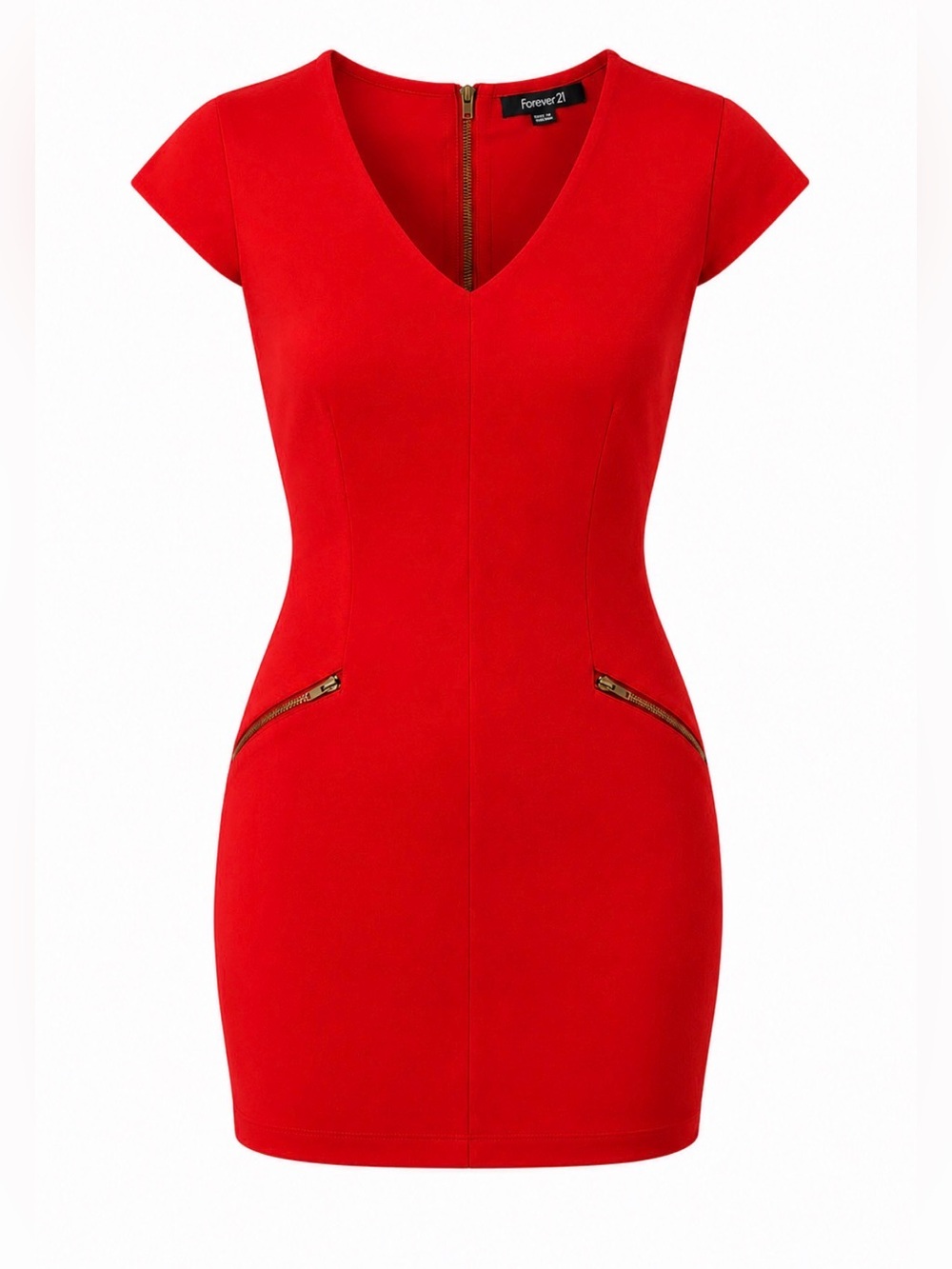 ♥️Red V-Neck Sheath Dress - size Medium